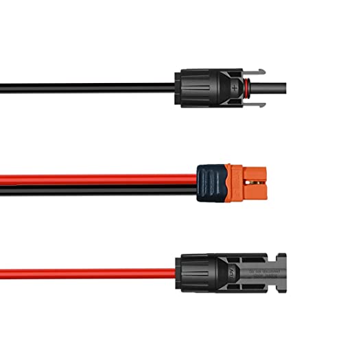 Solarladekabel Solar zu XT60i Stecker kompatibel für Solarpanel Adapter Kabel,Ladeverlängerungskabel kompatibel mit Bluetti Ecoflow Delta 2 River Portable Power Station 1.5M/4.92Ft