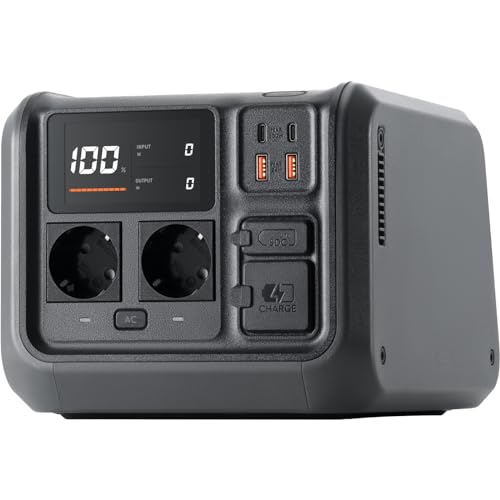 DJI Power 500, tragbare 512 Wh Powerstation, Generator für Camping- und Heimgebrauch, 70 Minuten Schnellladen, vier Lademethoden, Solarmodul optional