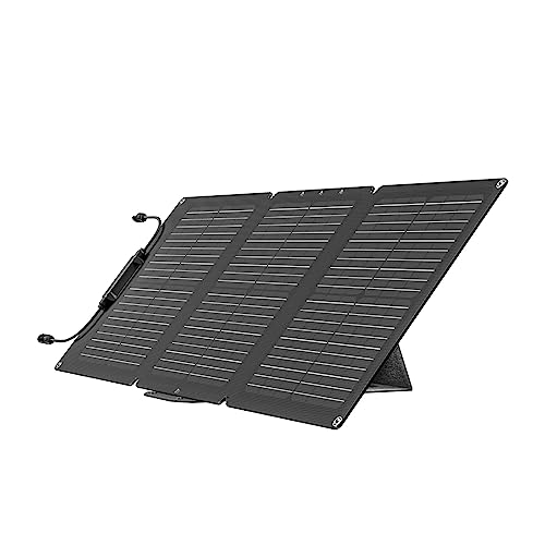 ECOFLOW 60W Solar Panel, Faltbar Solarmodul für RIVER 2 Serie Tragbare Powerstation, Photovoltaik Modul Solaranlage für Outdoor Garten Balkon Wohnwagen Camping