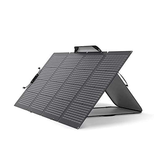 EF ECOFLOW 220W Solar Panel, Solarpanels Faltbar Solarmodul für Delta Pro/Delta Max/Delta/Delta Mini Tragbare Powerstation, Photovoltaik Modul Solaranlage für Outdoor Garten Balkon Wohnwagen Camping