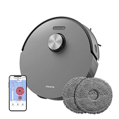 DREAME L10s Pro Saugroboter mit Wischfunktion, Rotierenden Wischpads, 3D-Hinderniserkennung, Multi-Floor Mapping, leistungsstarke Saugkraft 5300Pa Hartböden, Teppiche, Tierhaare, WiFi/APP