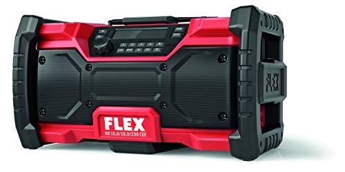 Flex Digitales Akku-Baustellenradio RD 10.8/18.0/230 (10,8V, 18V oder Netzstecker, DAB+, FM, Ohne Akkus, mit Netzteil) 484857
