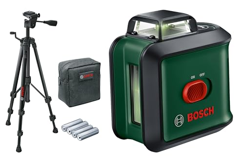 Bosch UniversalLevel 360 - Präziser Baulaser für Innenräume mit Stativ