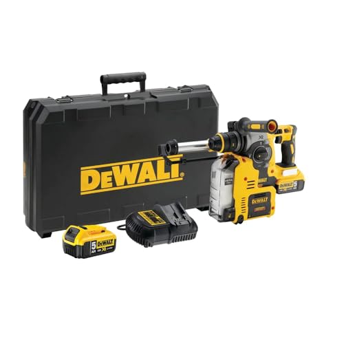 DeWalt TASSELLATORI SDS PLUS 18V BRUSHLESS 24mm + SISTEMA ESTRAZIONE POLVERI