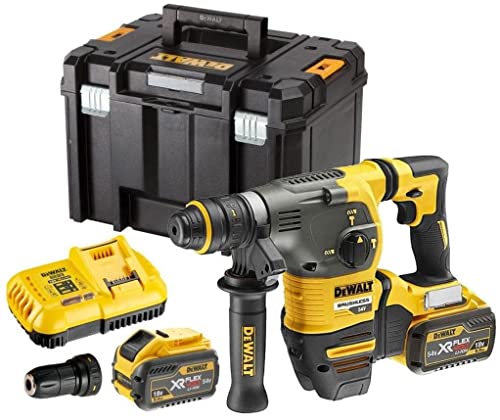 Dewalt DCH334X2-QW Akku-Kombihammer SDS-plus, 54V, 54 V, Schwarz/Gelb