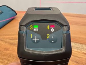 Bosch GCL 2-15 Baulaser Bedeutung der Tasten Einstellung Bosch Baulaser Tastenbedienung